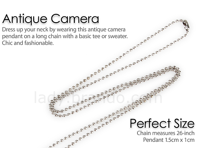 Antique Camera Long Necklace