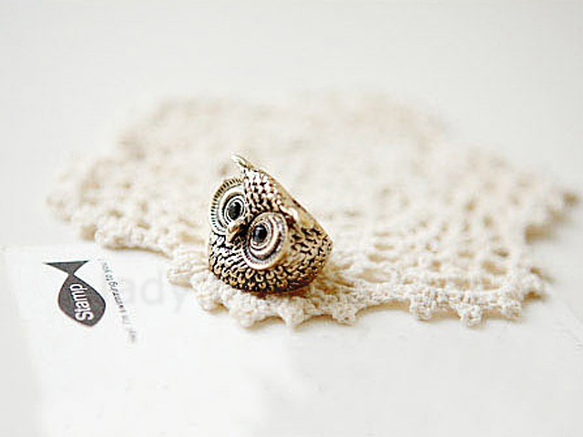 Antique Owl Ring