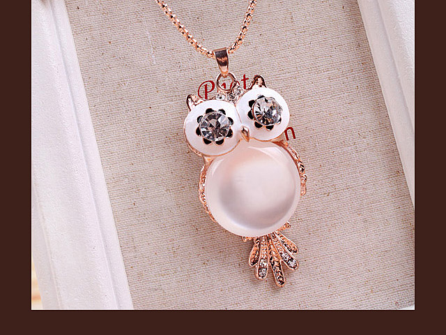 Jewel Owl Necklace