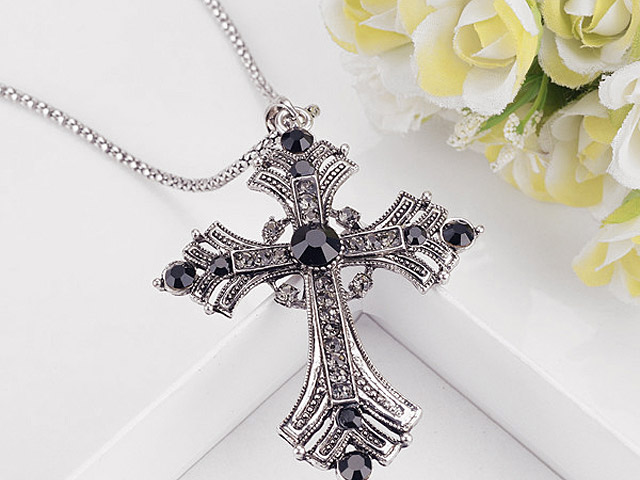 Ornate Gothic Cross Necklace, Gothic Jewelry, Statement Necklace, Cross  Pendant, Gift, Classic Goth Necklace, - AliExpress