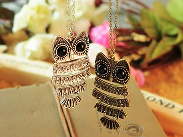 Antique Owl Necklace