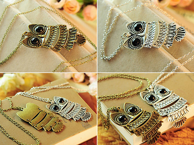 Antique Owl Necklace