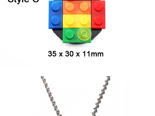 Colorful Brick Necklace