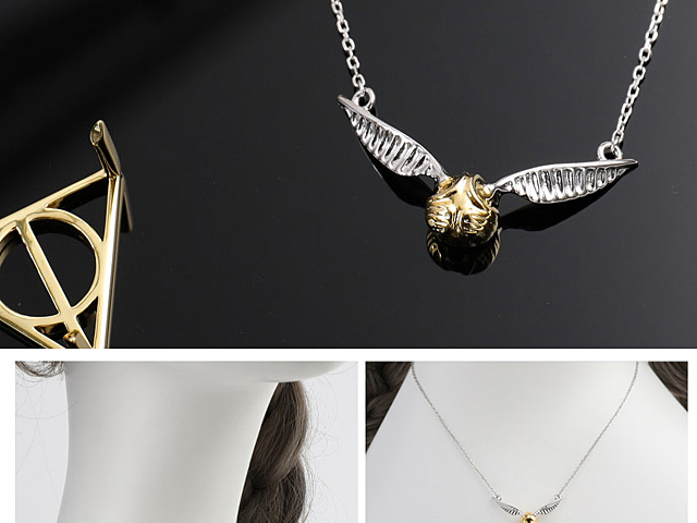 Harry Potter Golden Snitch 925 Silver Necklace