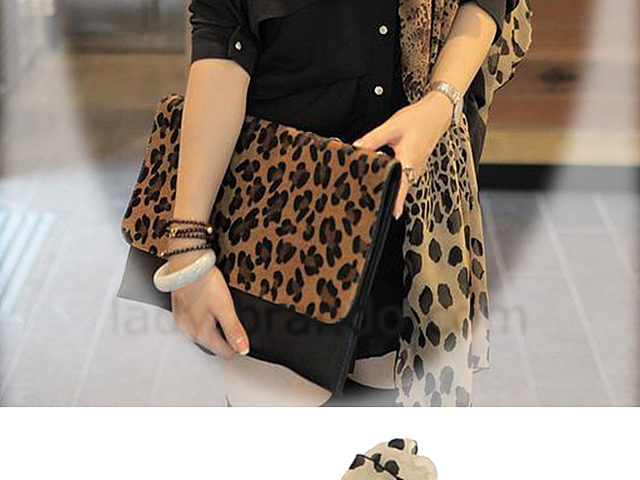 Leopard Patterned Scarf